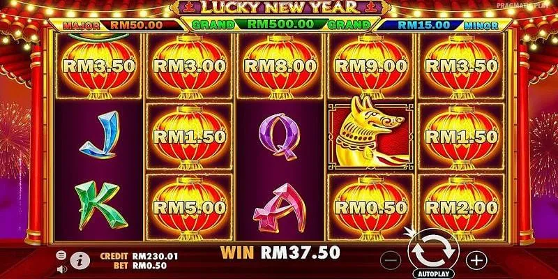 Hướng dẫn cách chơi game Lucky New Year Slot tại I9BET